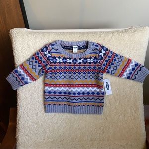 Old Navy Winter Sweater Gray 6-12 NWT